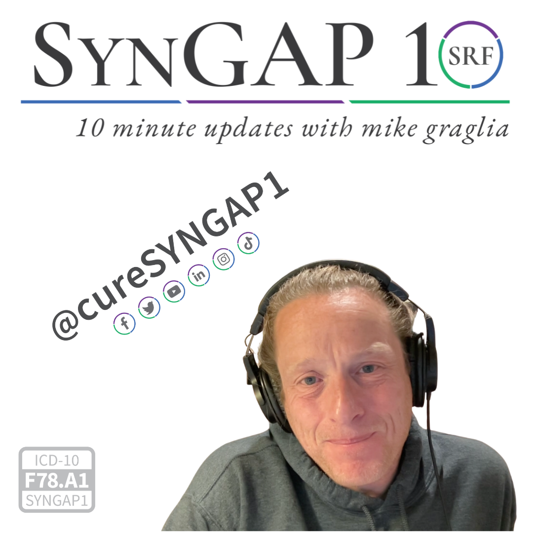 SynGAP10 weekly 10 minute updates on SYNGAP1