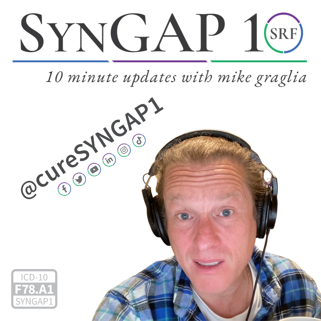 SynGAP10 weekly 10 minute updates on SYNGAP1