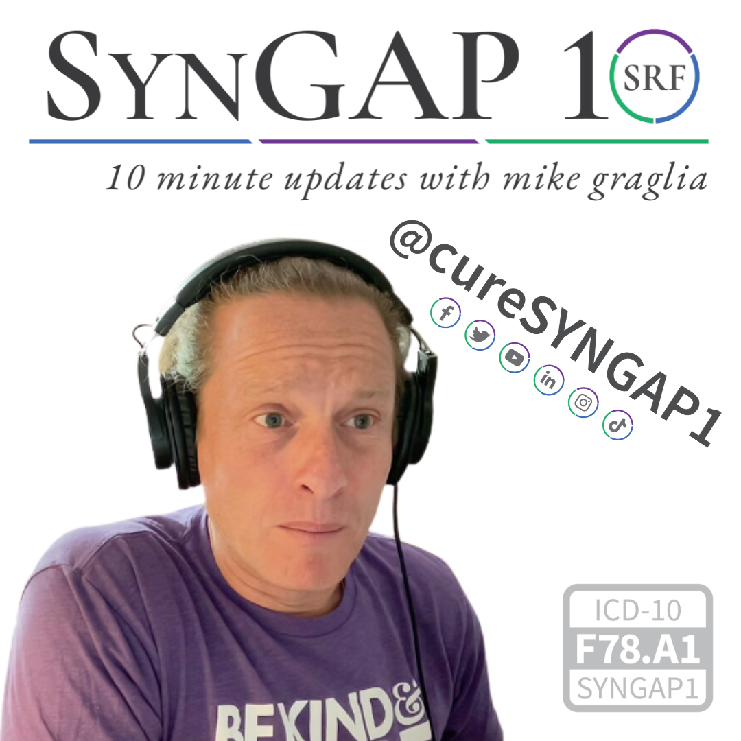 SynGAP10 weekly 10 minute updates on SYNGAP1
