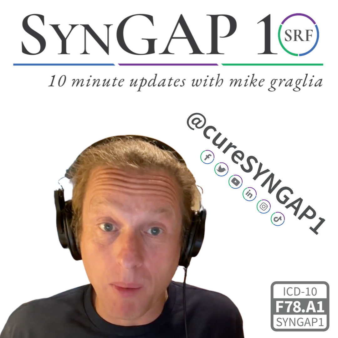 SynGAP10 weekly 10 minute updates on SYNGAP1