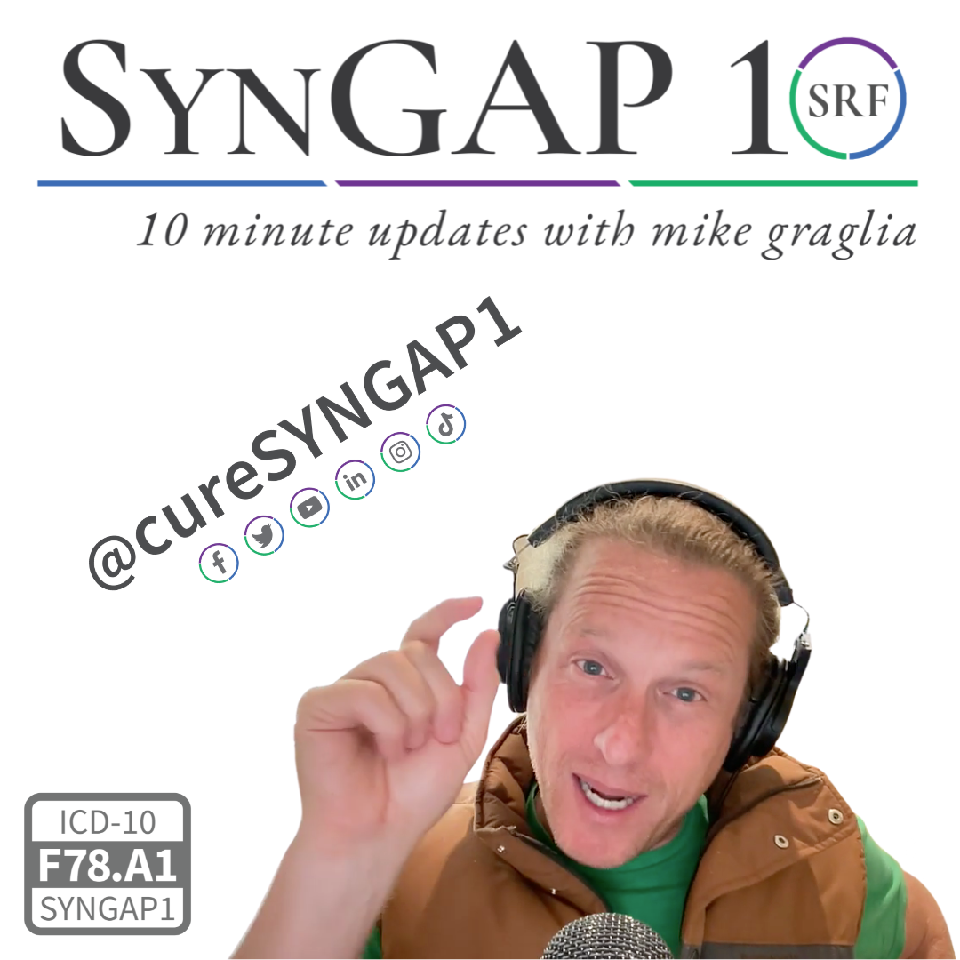 SynGAP10 weekly 10 minute updates on SYNGAP1