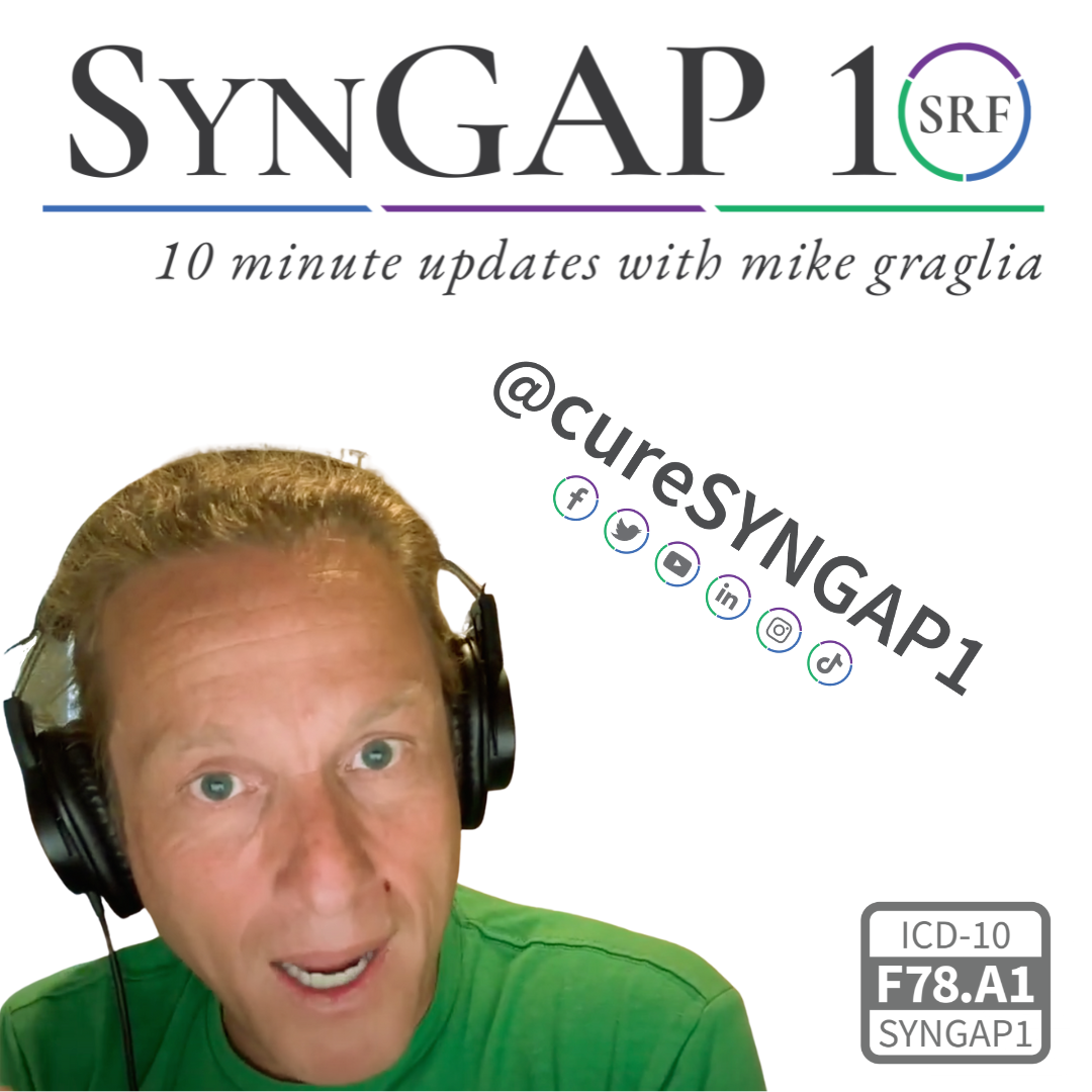 SynGAP10 weekly 10 minute updates on SYNGAP1