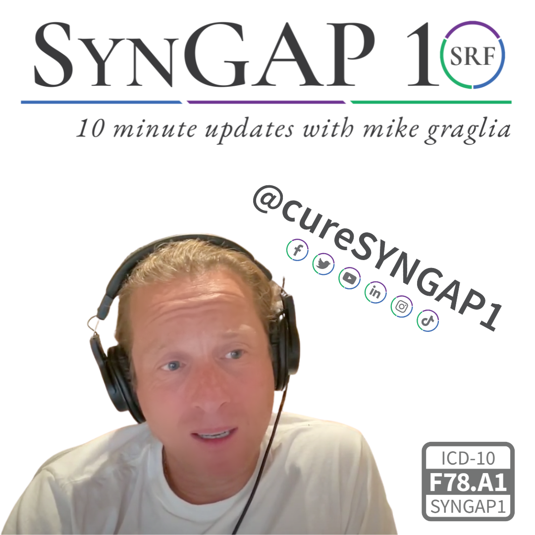 SynGAP10 weekly 10 minute updates on SYNGAP1