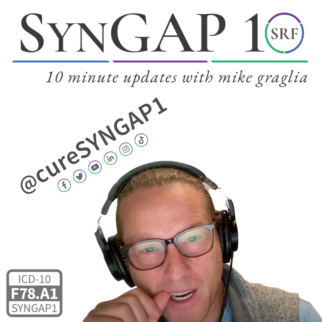 SynGAP10 weekly 10 minute updates on SYNGAP1