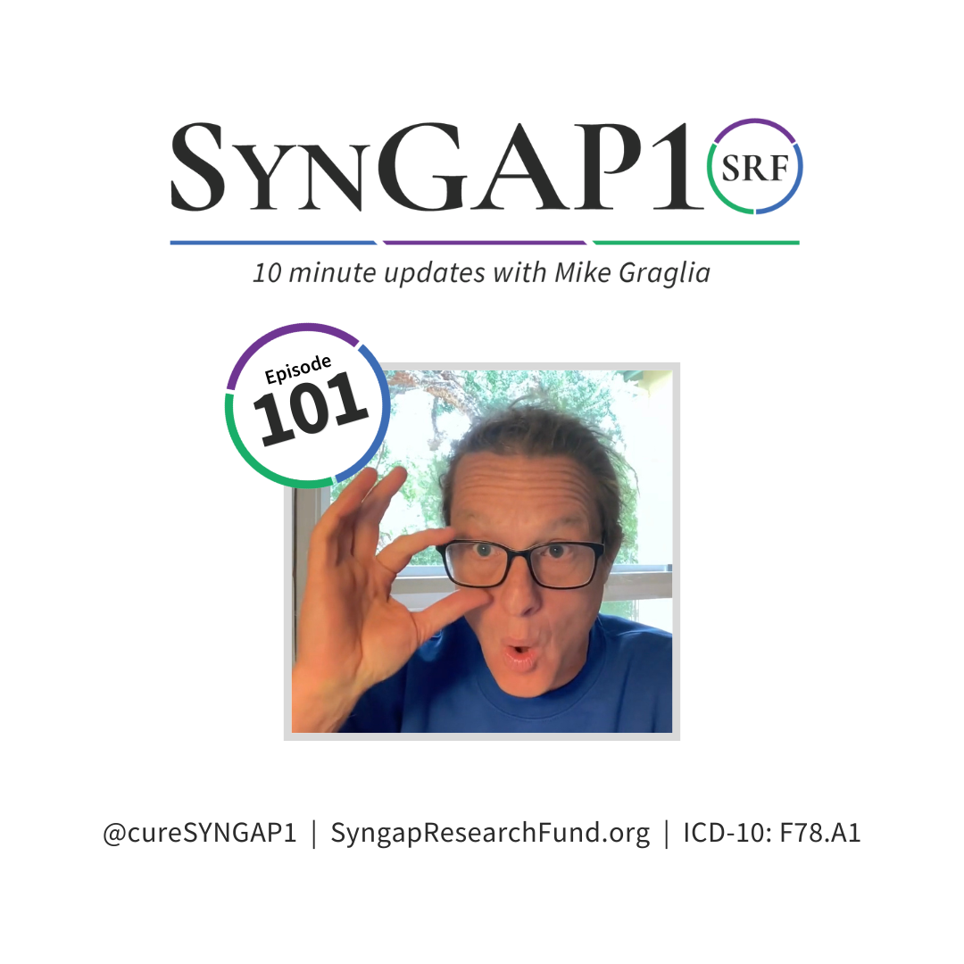 SynGAP10 weekly 10 minute updates on SYNGAP1