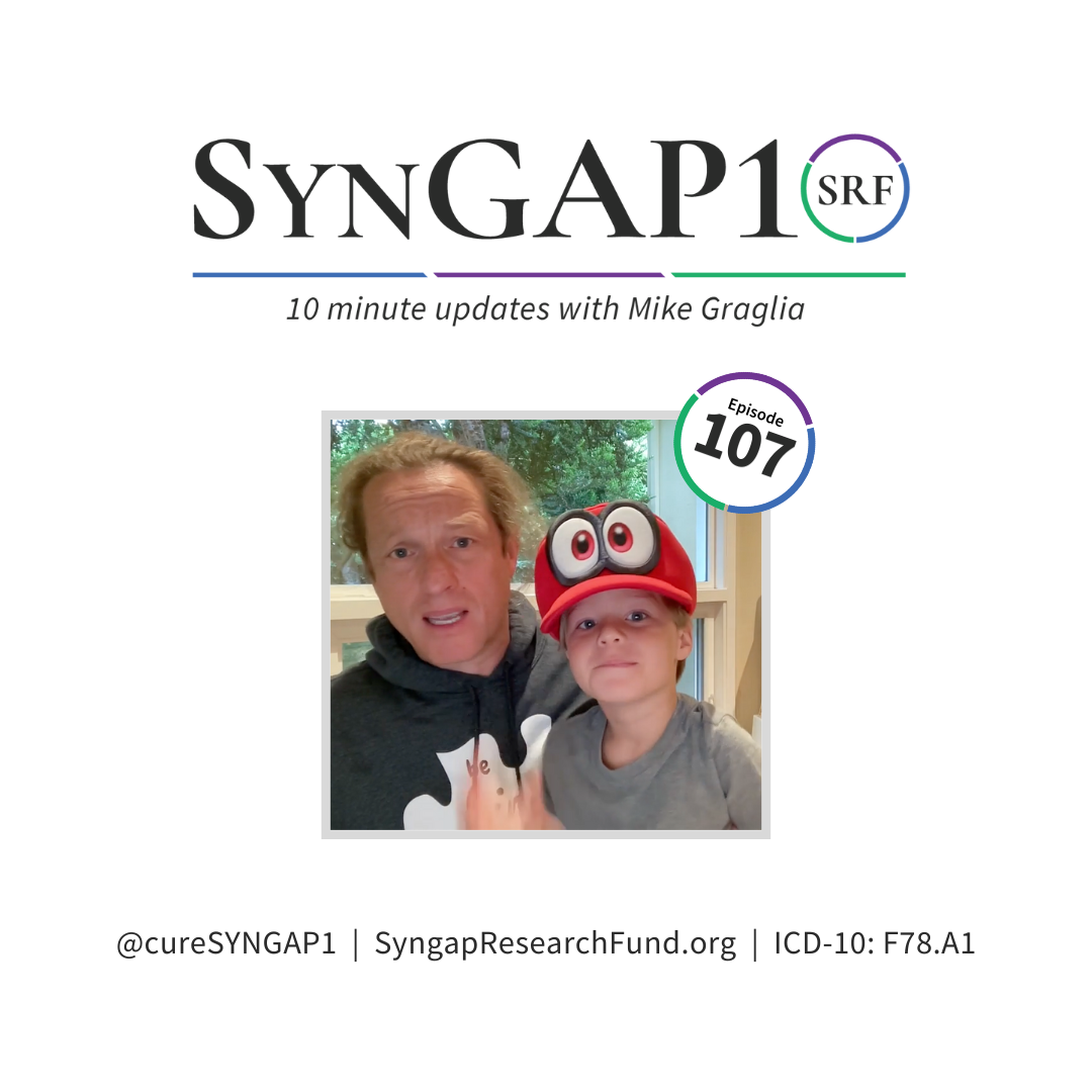 SynGAP10 weekly 10 minute updates on SYNGAP1