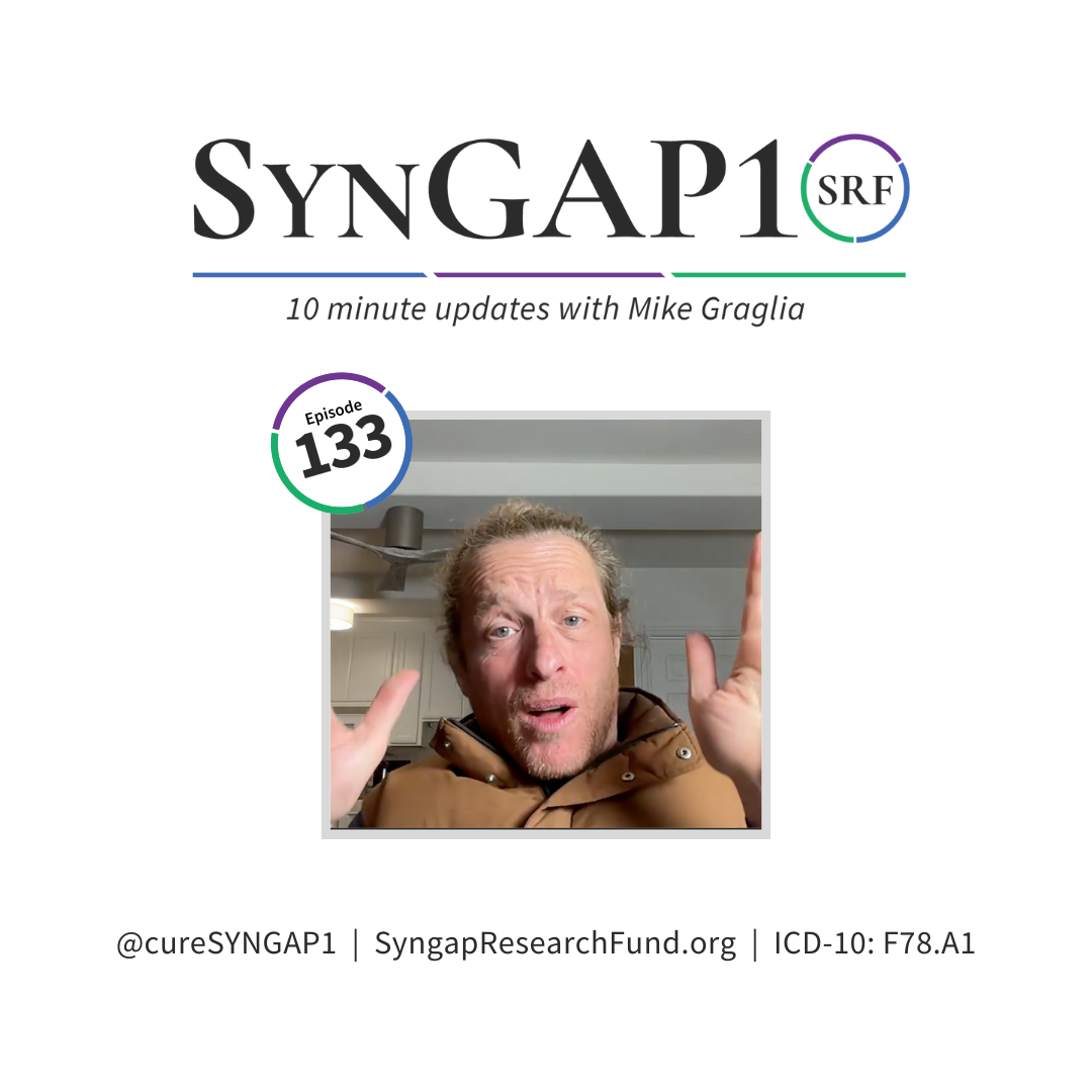 SynGAP10 weekly 10 minute updates on SYNGAP1