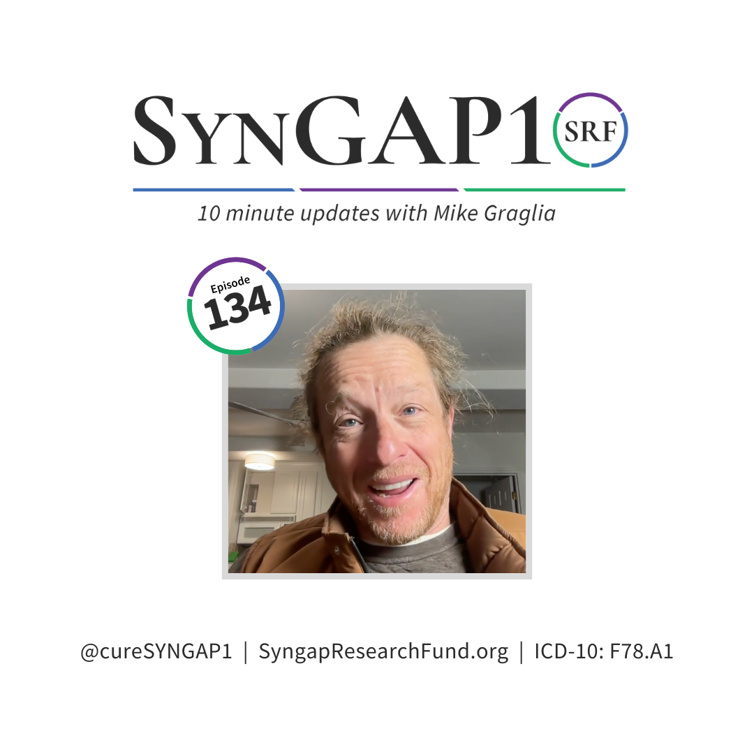 SynGAP10 weekly 10 minute updates on SYNGAP1