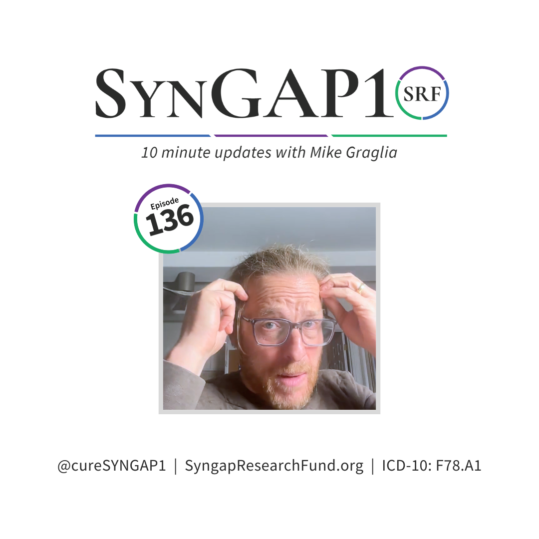 SynGAP10 weekly 10 minute updates on SYNGAP1