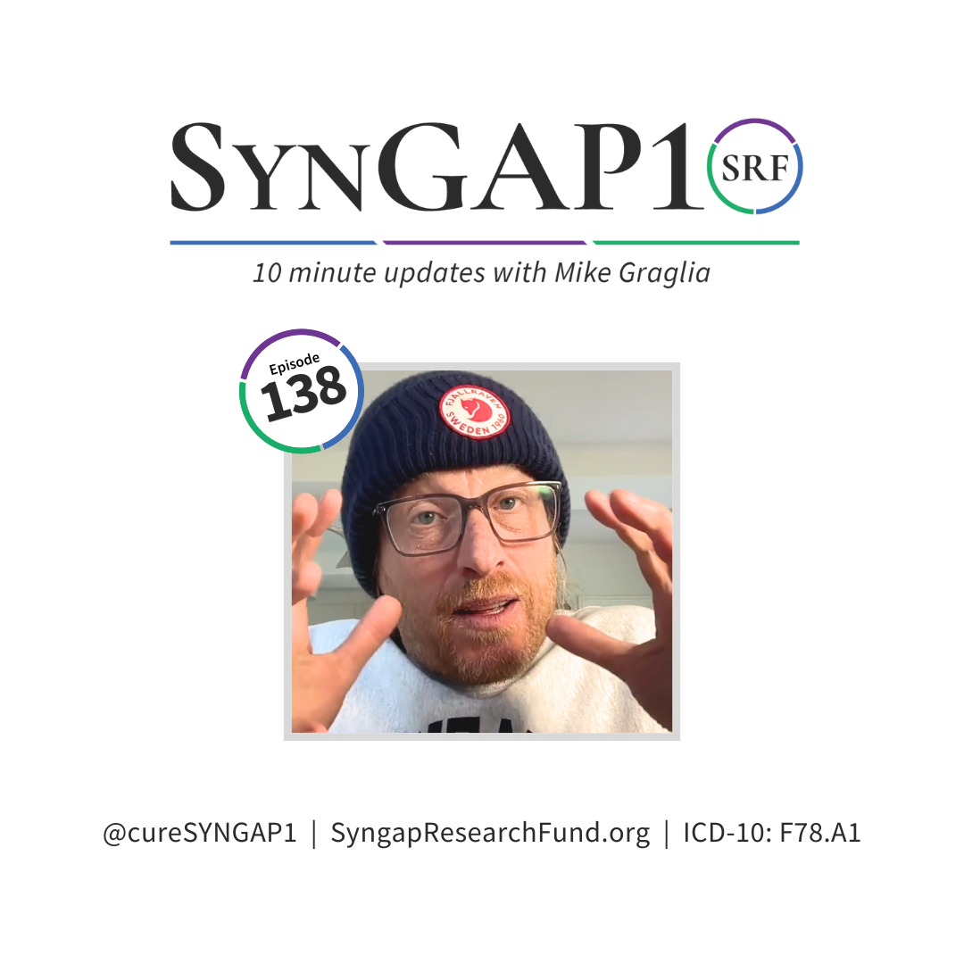 SynGAP10 weekly 10 minute updates on SYNGAP1
