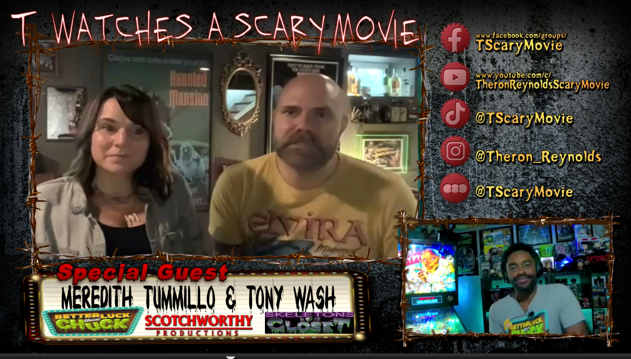 T Watches A Scary Movie