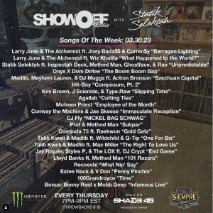 Show Off Radio - Statik Selektah  30 March 2023