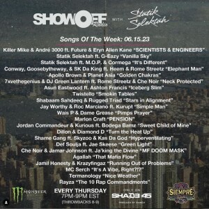 Show Off Radio - Statik Selektah 15 June 2023