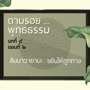 ตามรอย.. พุทธธรรม บทที่ ๘ ตอนที่ ๒ ::  สัมมาวายามะ : ขยันให้ถูกทาง