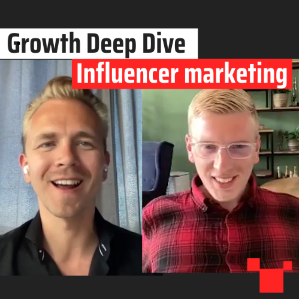 Influencer marketing met Gertjan Polet - #23 Growth Deep Dive Podcast Image