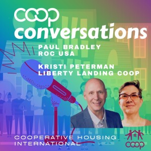 Paul Bradley (ROC USA) and Kristi Peterman (Liberty Landing Cooperative)