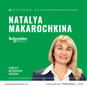 Ep. 24 – ‘It's our responsibility to ensure the environmental sustainability of AI’, with Natalya Makarochkina – Great Business Minds