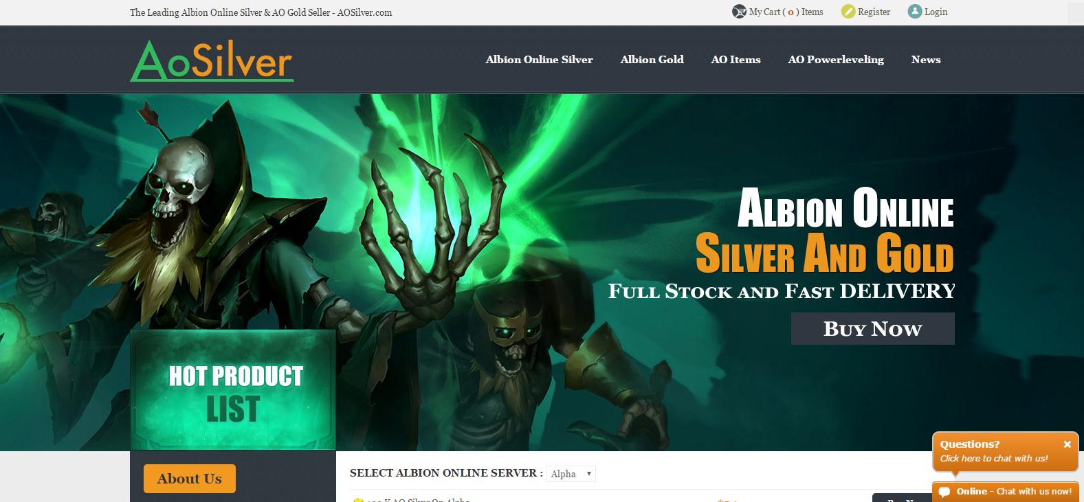 Buy Cheap Albion Online Silver At AOSilver,com