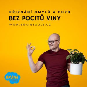 Přiznání omylů a chyb bez pocitu viny