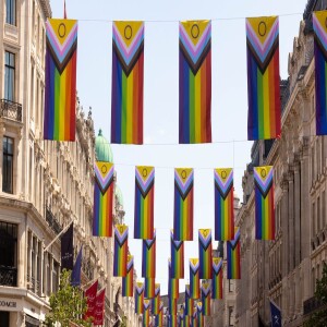 Union Flag lowered, Satan’s flag raised.