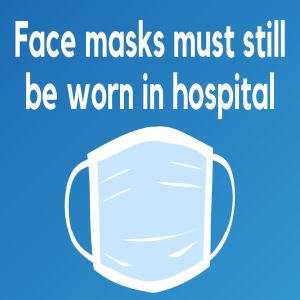 NHS demands Masks MUST be worn.