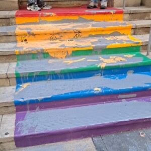 Rainbow Church Steps