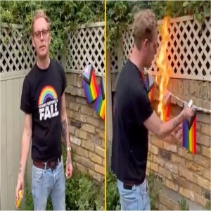 Is it a hate crime to burn LGBTQ+ bunting?