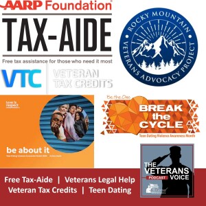 FREE Tax Prep, Get Legal Help, Veteran Hiring Tax Credits, Teen Dating Dangers