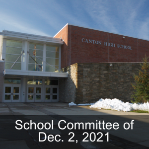 School Committee of Dec. 2, 2021