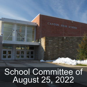 School Committee of August 25, 2022