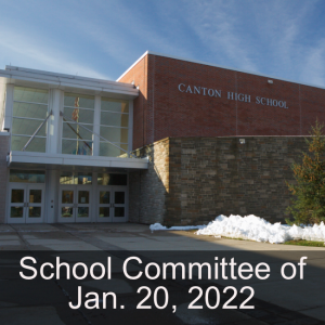 School Committee of Jan. 20, 2022