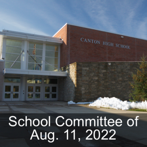 School Committee of Aug. 11, 2022