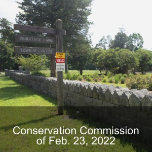 Conservation Commission of Feb. 23, 2022