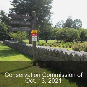 Conservation Commission of Oct. 13, 2021