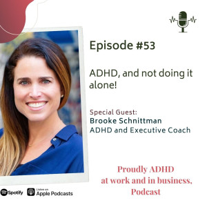 ADHD, and not doing it alone! | Guest Brooke Schnittman