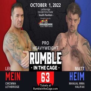 Lee Mein on Matt Heim bout at Rumble in the Cage 63