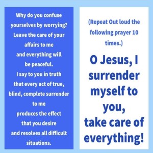 Surrender to the Will of God Novena - Day 1