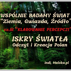 ISKRY ŚWIATŁA, Badanie Polan (09.04.2023): ZIEMIA, GWIAZDA, ŹRÓDŁO - cz.III ”Klarowanie Percepcji”