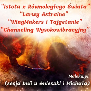 Larwy Astralne, WingMakers, Tajgetanie, Channel. Wysokowibracyjny (sesja Indi u Agnieszki, Michała)