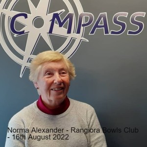 Norma Alexander - Rangiora Bowls Club - 16th August 2022