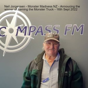 Neil Jorgensen - Monster Madness NZ - Annoucing the winner of naming the Monster Truck - 16th Sept 2022