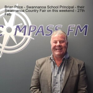 Brian Price - Swannanoa School Principal -Swannanoa Country Fair on this weekend - 27th Feb