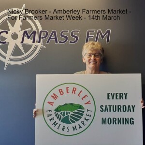 Nicky Brooker - Amberley Farmers Market - For National Farmers Week - 14th March