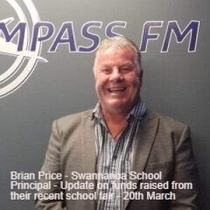 Brian Price - Swannanoa School Principal - Update of Funds Raised from their recent School fair - 20th March 2023