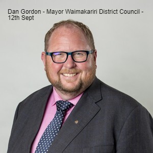 Dan Gordon - Mayor Waimakariri District Council - 12th Sept 2023