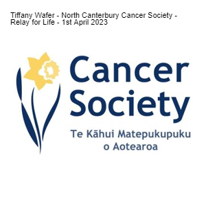 Tiffany Wafer - North Canterbury Cancer Society - Talking about Relay for Life on 1st April
