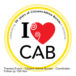 Theresa Evans - Citizens Advice Bureau - Coordinator - Follow up 15th Nov