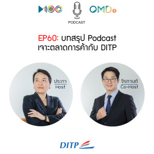 EP60  บทสรุป Podcast เจาะตลาดการค้ากับ DITP