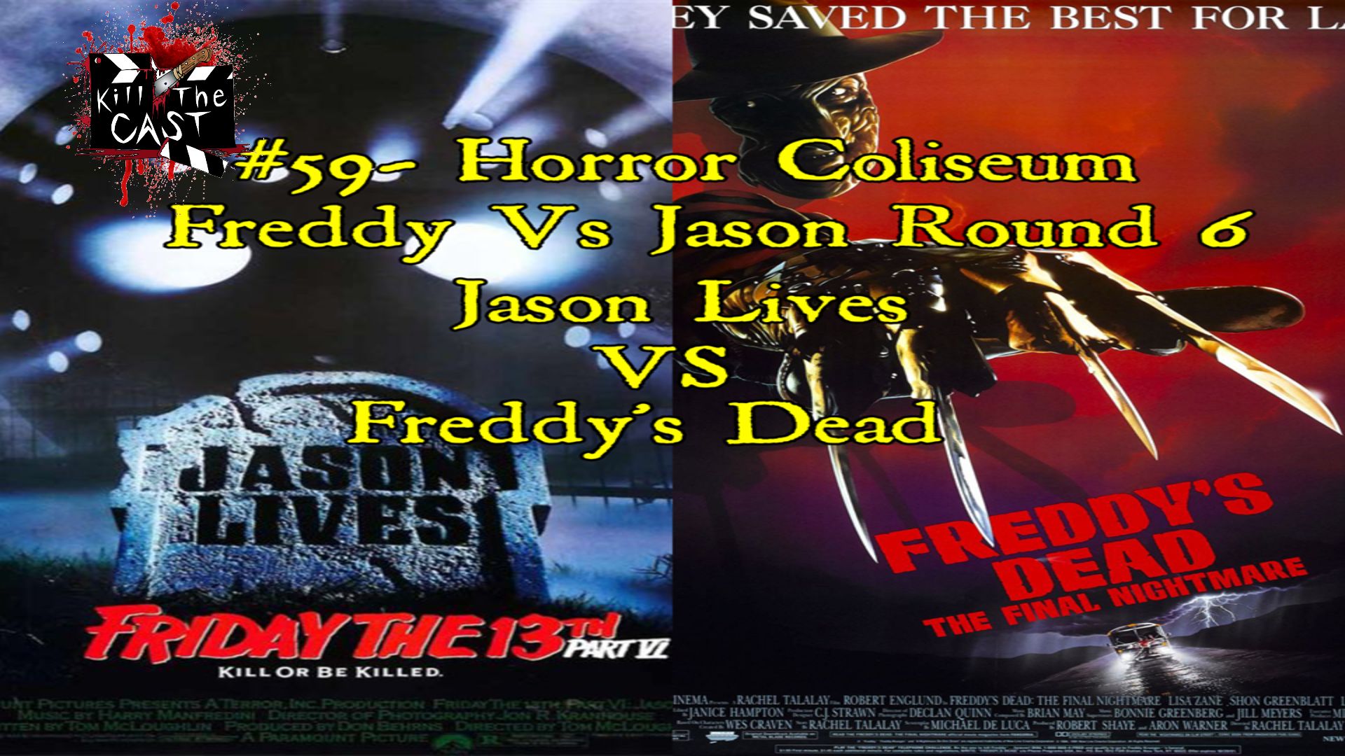 #54- Horror Coliseum: Friday the 13th Pt. 2 Vs. A Nightmare On Elm Street 2 Freddy's Revenge