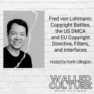 Fred von Lohmann: Copyright Battles, the US DMCA and EU Copyright Directive, Filters, and Interfaces